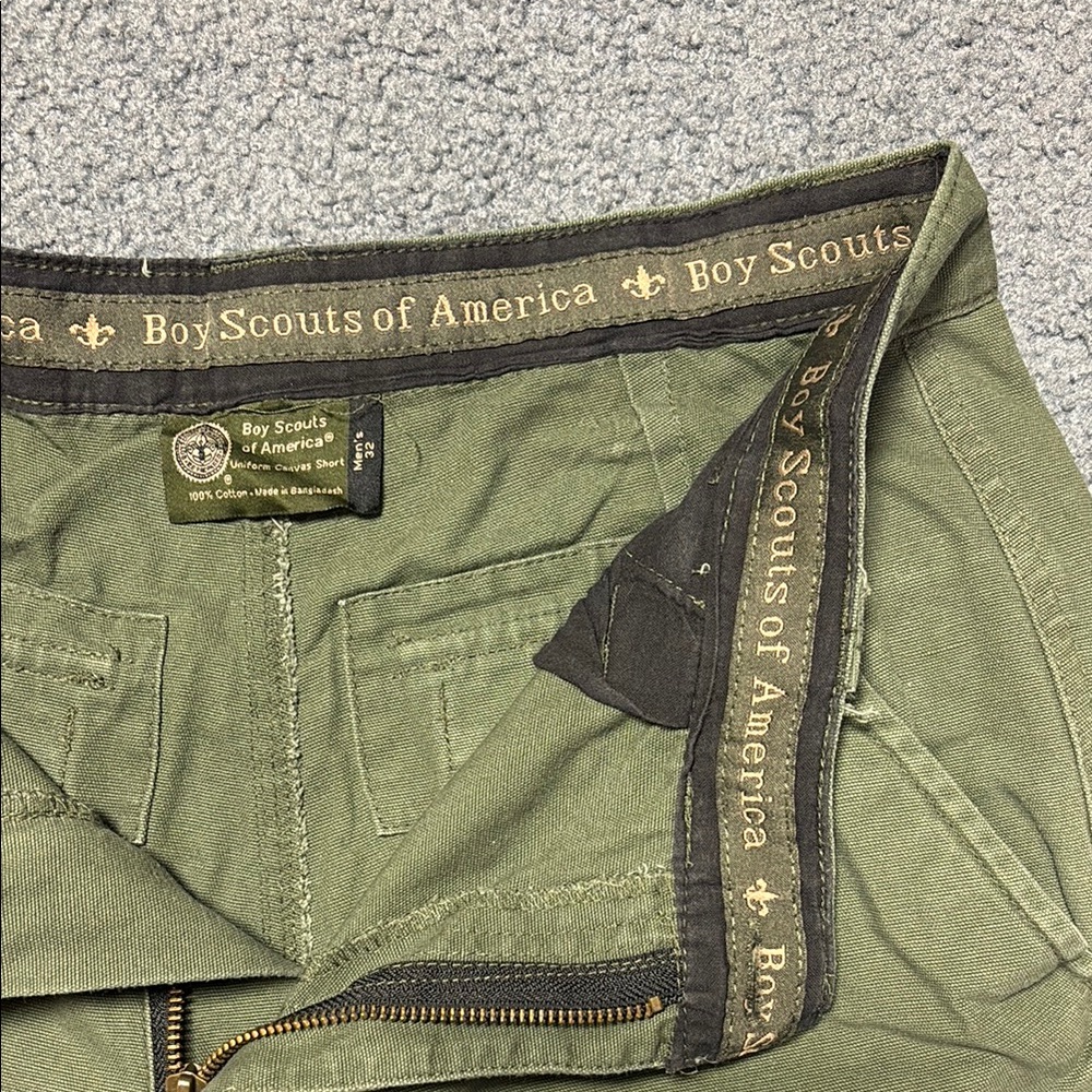 Boy Scouts of America Green Cargo Shorts size 32 - Picture 3 of 7